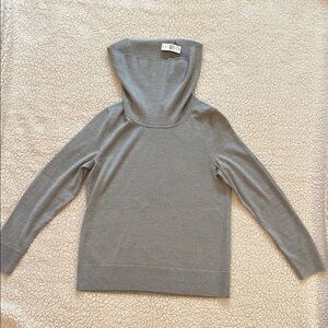 Talbots Silver Gray Cowl Neck Sweater